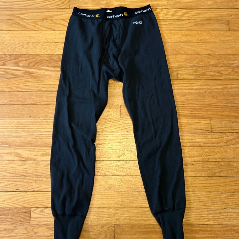 Men’s Carhartt Thermal Long Johns. Black. Size Large. Very Warm.